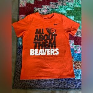 The Nike Tee- “All About Them Beavers”, boys M